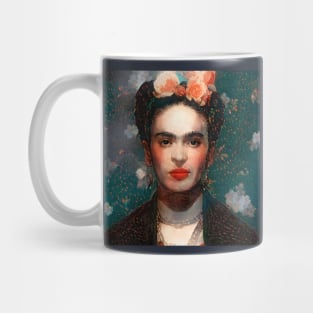 Frida à la Van Gogh Mug